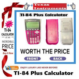 🛑 Texas Instruments TI-84 Plus ➕🆒 CALCULATOR Silver Edition Graphing💸BUY NOW❗